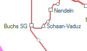 Schaan-Vaduz szolgálati hely helye a térképen