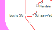 Buchs SG szolgálati hely helye a térképen