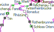 Rhäzüns szolgálati hely helye a térképen
