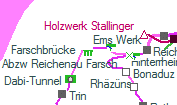 Wackenau-Lehnenviadukt szolgálati hely helye a térképen