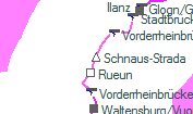 Schnaus-Strada szolgálati hely helye a térképen