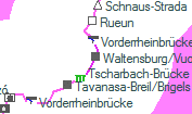 Waltensburg/Vuorz szolgálati hely helye a térképen