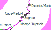 Cuoz-Viadukt szolgálati hely helye a térképen