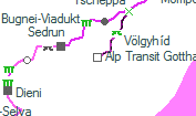 Alp Transit Gotthard - Las Rueras szolgálati hely helye a térképen