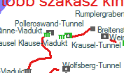 Krausel Klause-Viadukt szolgálati hely helye a térképen
