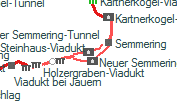 Alter Semmering-Tunnel szolgálati hely helye a térképen