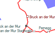 Bruck an der Mur Frachtenbahnhof szolgálati hely helye a térképen