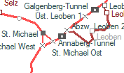 Annaberg-Tunnel szolgálati hely helye a térképen