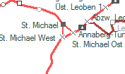 St. Michael West szolgálati hely helye a térképen