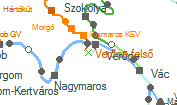 Verőce felső szolgálati hely helye a térképen