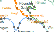 Kismaros KEV szolgálati hely helye a térképen