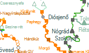 Szokolya-Riezner szolgálati hely helye a térképen