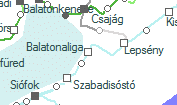 Balatonaliga szolgálati hely helye a térképen