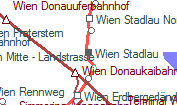 Wien Stadlau szolgálati hely helye a térképen