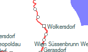 Wolkersdorf szolgálati hely helye a térképen