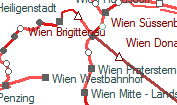 Wien Traisengasse szolgálati hely helye a térképen