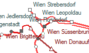 Wien Floridsdorf szolgálati hely helye a térképen