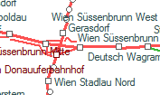 Wien Süssenbrunn szolgálati hely helye a térképen