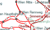 Wien St. Marx szolgálati hely helye a térképen
