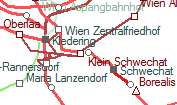 Wien Kaiserebersdorf szolgálati hely helye a térképen