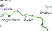 Stožok szolgálati hely helye a térképen