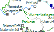 Vilonya-Királyszentistván szolgálati hely helye a térképen