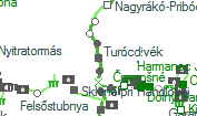 Turócdivék szolgálati hely helye a térképen