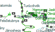 Čierna voda viadukt szolgálati hely helye a térképen