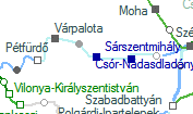 Csr-Ndasdladny szolglati hely helye a trkpen