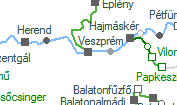 Veszprém szolgálati hely helye a térképen