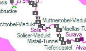 Muttnertobel-Viadukt szolglati hely helye a trkpen