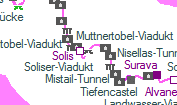 Soliser-Viadukt szolglati hely helye a trkpen