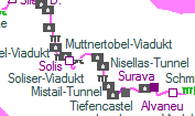 Alvaschein-Tunnel szolglati hely helye a trkpen