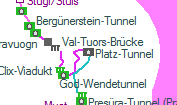 Platz-Tunnel szolgálati hely helye a térképen