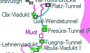 Val-Tisch-Viadukt szolgálati hely helye a térképen