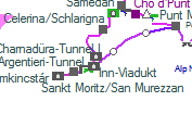 Charnadra-Tunnel I szolglati hely helye a trkpen