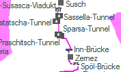 Praschitsch-Tunnel szolgálati hely helye a térképen
