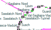 Val-Sagliains-Viadukt szolgálati hely helye a térképen