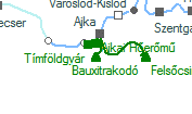 Bauxitrakodó szolgálati hely helye a térképen