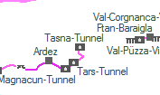 Tasna-Tunnel szolgálati hely helye a térképen