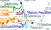 Miskolc-Repülőtér szolgálati hely helye a térképen