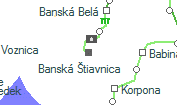 Banská Štiavnica szolgálati hely helye a térképen