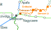 Debrecen-Szabadságtelep szolgálati hely helye a térképen