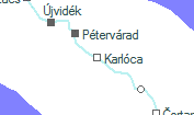 Karlóca szolgálati hely helye a térképen