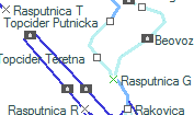 Topcider Teretna szolgálati hely helye a térképen