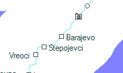 Barajevo szolgálati hely helye a térképen