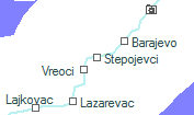 Stepojevci szolgálati hely helye a térképen