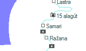 Samari szolgálati hely helye a térképen