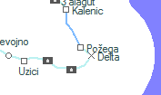 Požega szolgálati hely helye a térképen