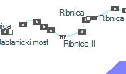 Ribnica II szolgálati hely helye a térképen